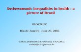 Socioeconomic inequalities in health : a picture of Brazil