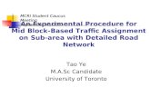 Tao Ye M.A.Sc Candidate University of Toronto