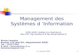 Management des Systèmes d ’Information