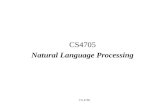 CS4705 Natural Language Processing