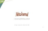 - Journal publishing online!
