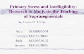 Primary Stress and Intelligibility: Research to Motivate the Teaching of Suprasegmentals