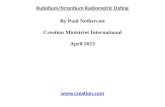 Rubidium/Strontium Radiometric Dating By Paul  Nethercott Creation Ministries International
