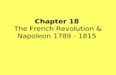 Chapter 18 The French Revolution & Napoleon 1789 - 1815
