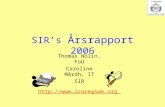 SIR’s  Årsrapport  2006