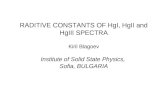 Introduction Radiative  Constants of Hg I States  Radiative  Constants of Hg II States