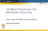 10 Best Practices for Windows Security