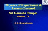 28 years of Experiences &  Lessons Learned