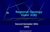 Regional Geology (Geol 318)
