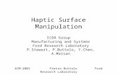 Haptic Surface Manipulation