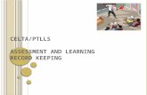 CELTA/PTLLS  Assessment and Learning Record keeping
