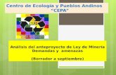 Centro de Ecología y Pueblos Andinos        “CEPA”