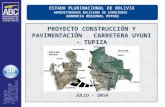 ESTADO PLURINACIONAL DE BOLIVIA ADMINISTRADORA BOLIVIANA DE CARRETERA S   GERENCIA REGIONAL POTOSI