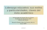 Liderazgo educativo: sus estilos y particularidades, claves del éxito académico