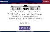 Az UNILO projekt hozzájárulása a tanulási eredmény-orientált képzési programok kialakításához