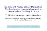 Co-benefit Approach of Mitigating Technologies toward developing Low Carbon Society in Asia
