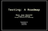 Testing: A Roadmap Mary Jean Harrold College Of Computing Georgia Institute Of Technology