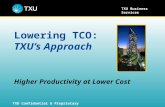 Lowering TCO: TXU’s Approach