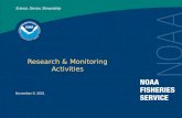 Research & Monitoring Activities