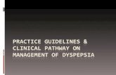 Practice Guidelines & clinical pathway on management of Dyspepsia