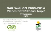GAK Web GN 2009-2014  Webes Gazdálkodási Napló Program