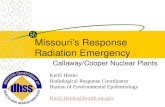 Missouri’s Response  Radiation Emergency