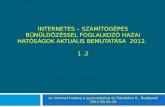 Az internet hatása a gyermekekre és fiatalokra II., Budapest 2012.09.25-26