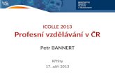 ICOLLE 2013 Profesní vzdělávání v ČR Petr BANNERT