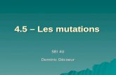 4.5 – Les mutations