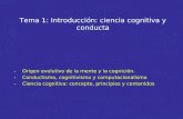 Tema 1: Introducción: ciencia cognitiva y conducta