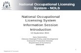 National Occupational Licensing System - NOLS