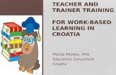Teacher and  trainer training  for work-based learning in  Croatia