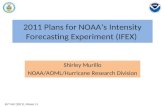 2011 Plans for NOAA’s Intensity Forecasting Experiment (IFEX)