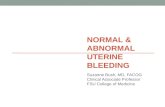 Normal & Abnormal  Uterine Bleeding