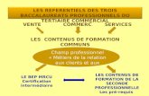 LES REFERENTIELS DES TROIS BACCALAUREATS PROFESSIONNELS DU TERTIAIRE COMMERCIAL