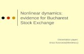 Nonlinear dynamics:  evidence for Bucharest Stock Exchange