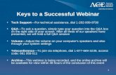 Keys to a Successful Webinar