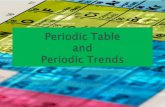 Periodic Table  and Periodic Trends