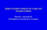Rapid Actinide Analysis for Large Soil Samples-Update