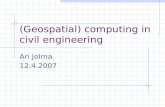(Geospatial) computing in  civil engineering