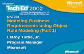 DAT375 Modeling Business Requirements using Object Role Modeling (Part 1)
