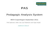 PAS Pedagogic Analysis System MDVI Copenhagen September 2012.