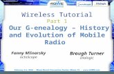 Wireless Tutorial Part 1  Our G-enealogy – History and Evolution of Mobile Radio