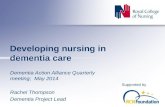 Developing nursing in dementia care