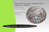 High Definition Video: Workflow from Cameras to CODECs APAN Fall Meeting Xi’an, China Aug 2007