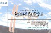 FT-UNSHADES Analysis of SEU effects in  Digital Designs for Space