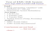 Test of EMU ISR System June-Sept 2000 at CERN ISR Tunnel