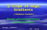 Q-Slope at High Gradients ( Niobium Cavities )  Review about Experiments and Explanations