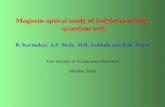 Magneto-optical study of InP/InGaAs/InP   quantum well