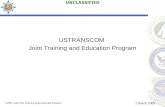 USTRANSCOM  Joint Training and Education Program